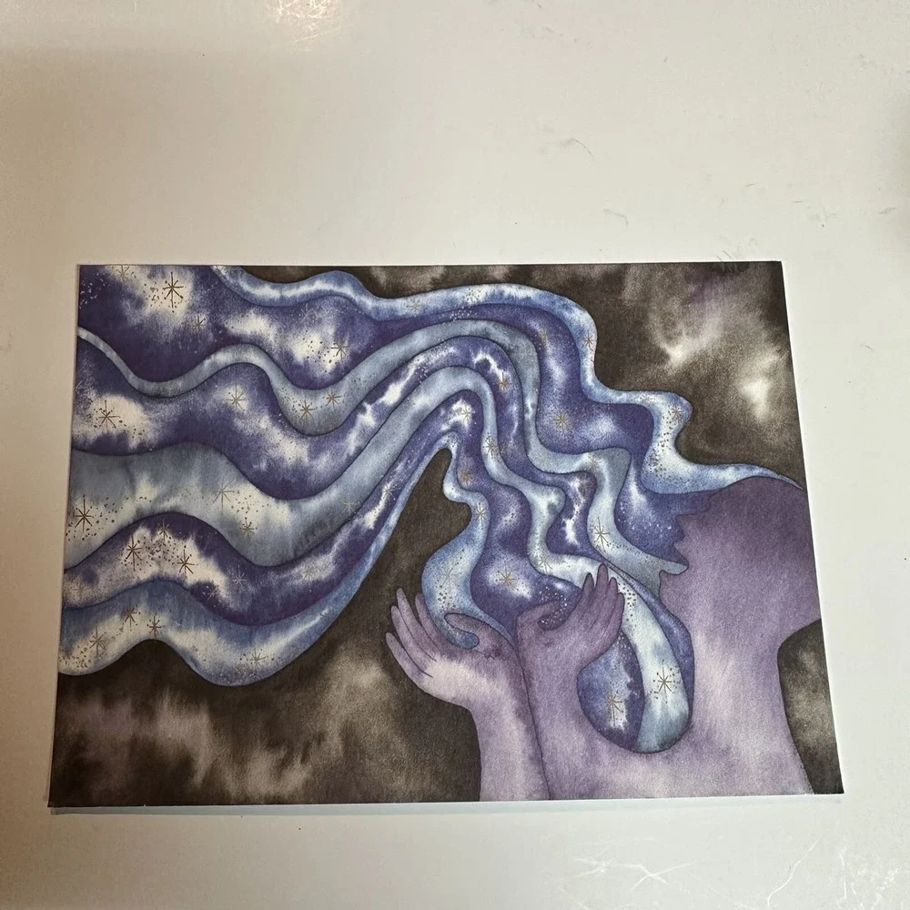 Nuttman SM Contemplation 1-6 Abstract Art Blank Note Cards Unused